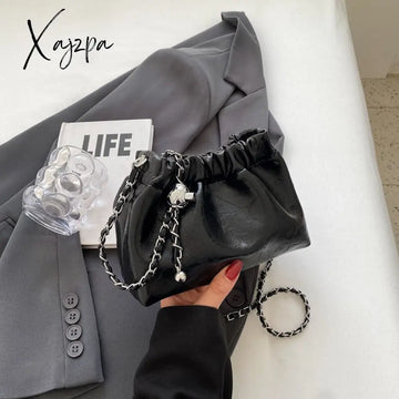 Xajzpa - 2023 New Popular Bag Women’s Fashion High-End Retro Solid Color Shoulder Super All-Match